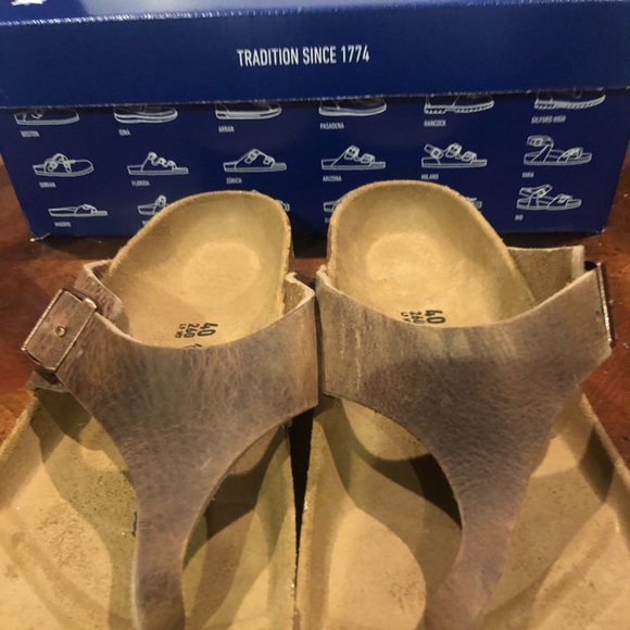 Birkenstock Como tobacco brown 9 medium new - Picture 2 of 6